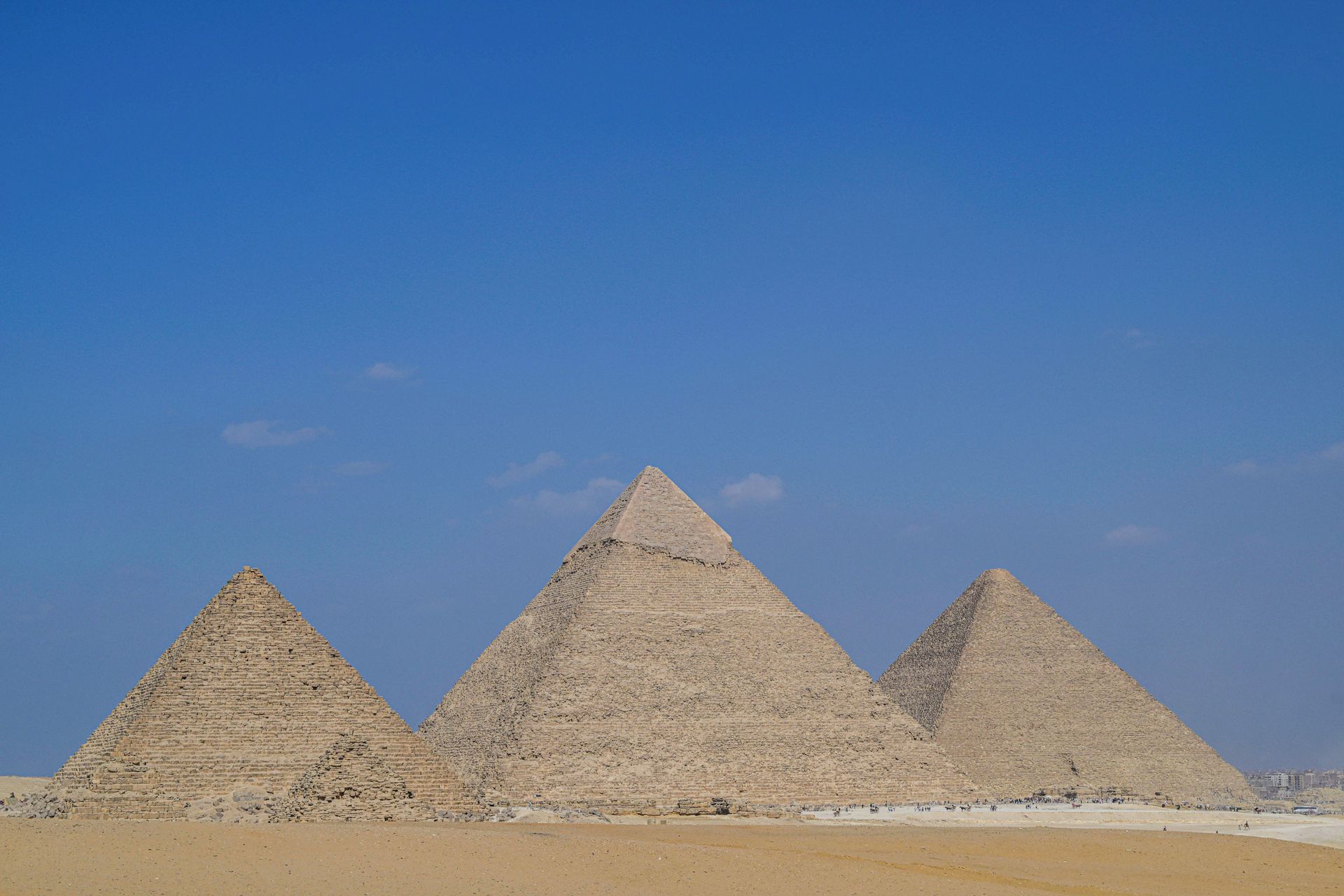 ANP – Het piramidecomplex van Giza aan de zuidwestkant van Caïro.