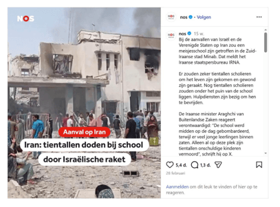 Schermafbeelding Instagram NOS raketinslag school.png