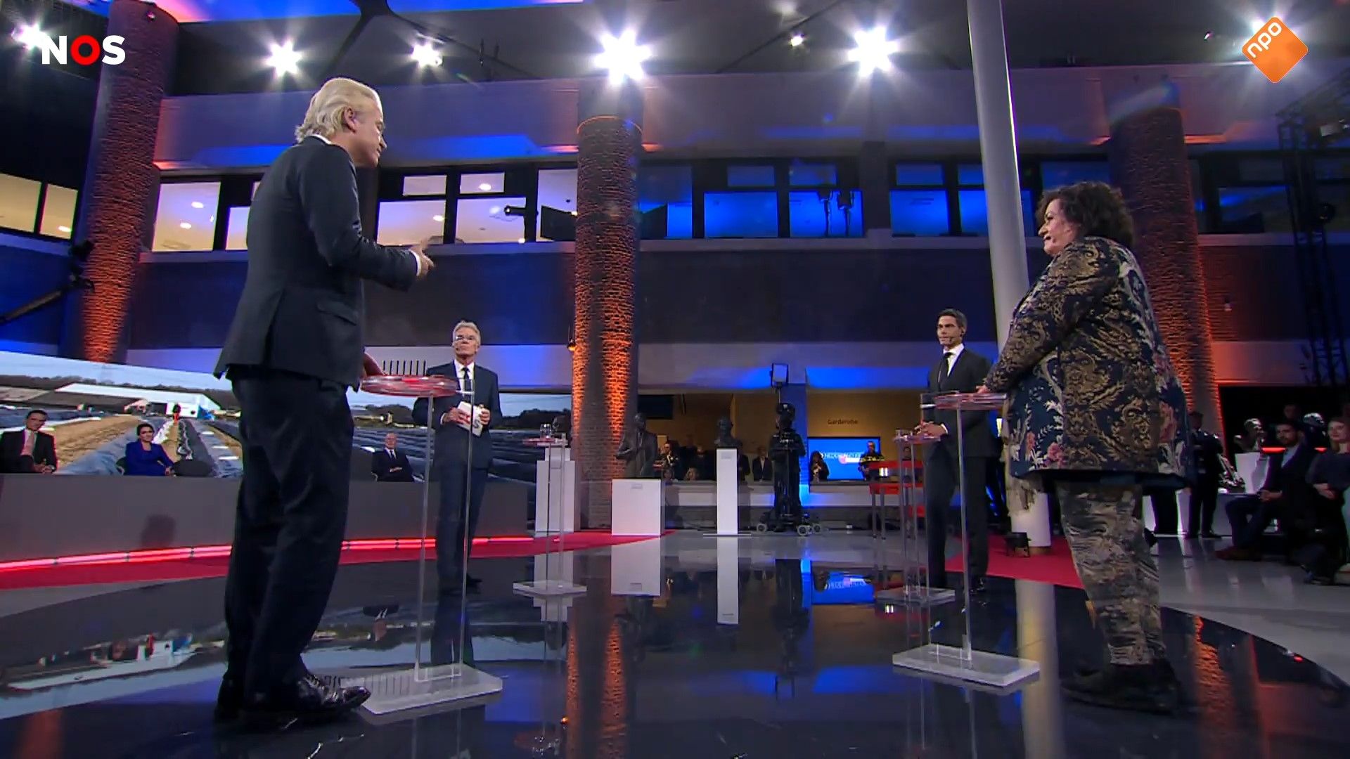 Screenshot van NOS Nederland Kiest: Het Debat